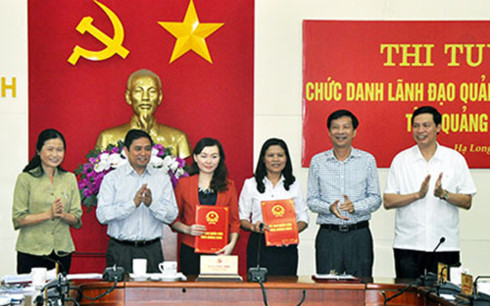 Thi tuyển Phó giám đốc sở tại Quảng Ninh - địa phương tiên phong trong việc thi tuyển các chức danh lãnh đạo (Ảnh: Vietnamnet)