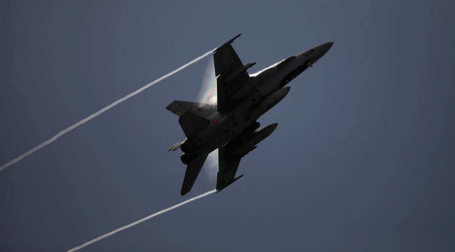 Một chiếc F-18 của Tây Ban Nha - Ảnh: Reuters