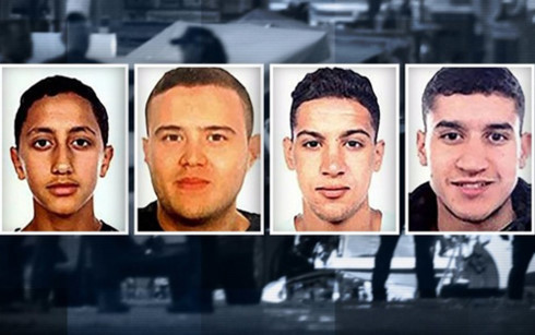 Hình ảnh các nghi phạm do cảnh sát Tây Ban Nha cung cấp.