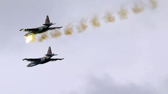 Không quân Nga không kích chống IS tại Syria. Ảnh: Sputnik