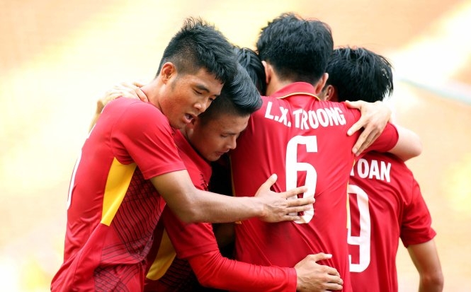  Trận đấu giữa tuyển VN và Campuchia sẽ được THTT trên K+. Ảnh: NGUYÊN KHÔI