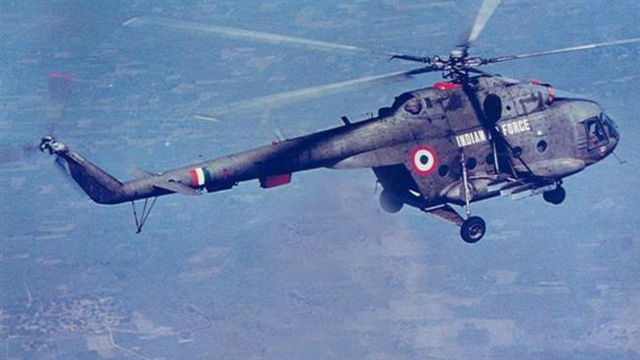  Một chiếc trực thăng Mi-17 của Ấn Độ, cùng loại với chiếc trực thăng vừa bị nạn ở gần biên giới với Trung Quốc - Ảnh tư liệu: PRESS TV