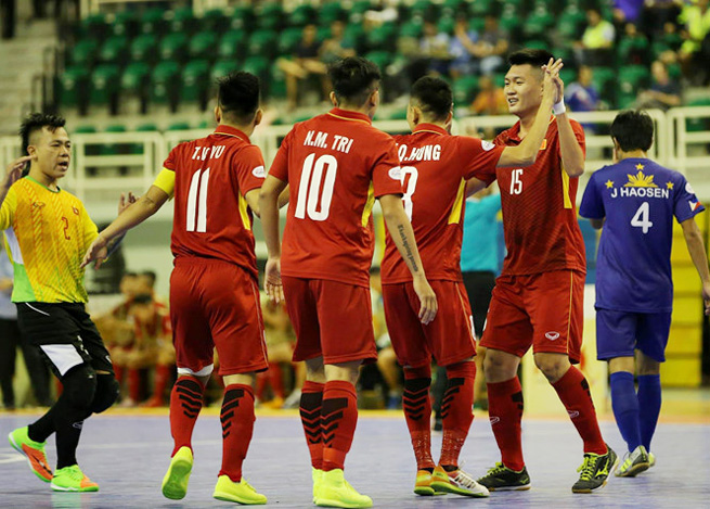 Futsal Việt Nam có trận ra quân đại thắng - Ảnh: Theo TNO