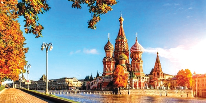 Mùa thu vàng tuyệt đẹp ở nước Nga.                        Ảnh: Internet