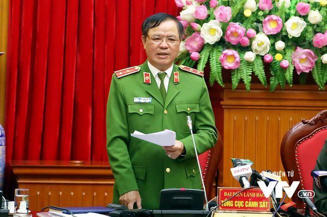 Trung tướng Trần Văn Vệ phát biểu tại buổi họp báo về Cơ sở dữ liệu quốc gia dân cư và lộ trình triển khai Nghị quyết 112