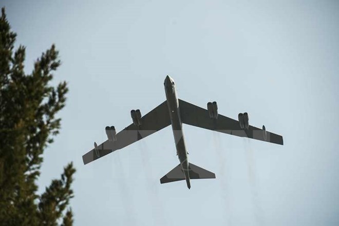 Máy bay ném bom B-52. (Nguồn: AFP/TTXVN)