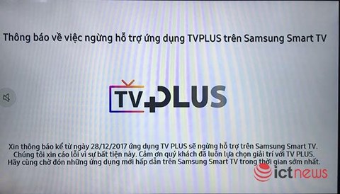 Samsung đã đóng ứng dụng TVPlus để chờ hướng dẫn của Bộ TT&TT.