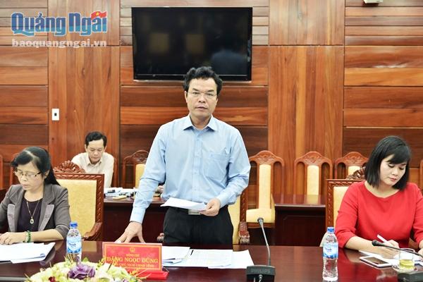 Phó Chủ tịch UBND tỉnh phát biểu chỉ đạo về việc xử lý dự án khu du lịch biển Hàng Dương