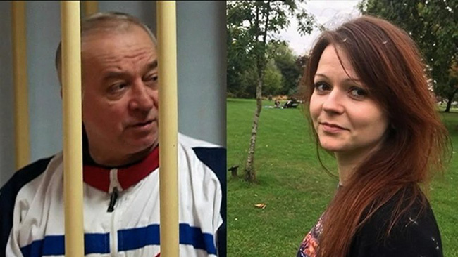  Cựu điệp viên Nga Skripal và con gái. Ảnh: RTE