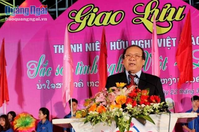 Phó Bí thư Thường trực Tỉnh ủy Nguyễn Thanh Quang phát biểu tại buổi lễ