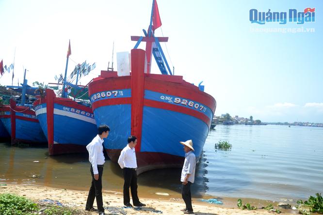 Tàu của ngư dân Lê Văn Muội, ở xã Nghĩa An (TP.Quảng Ngãi) được giải ngân đóng mới theo Nghị định 17.