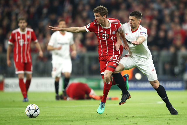 Bayern Munich cầm hòa Sevilla không bàn thắng trong trận đấu cùng giờ