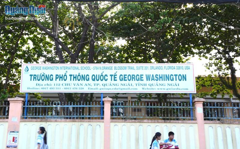 Trường GWIS tại Quảng Ngãi.