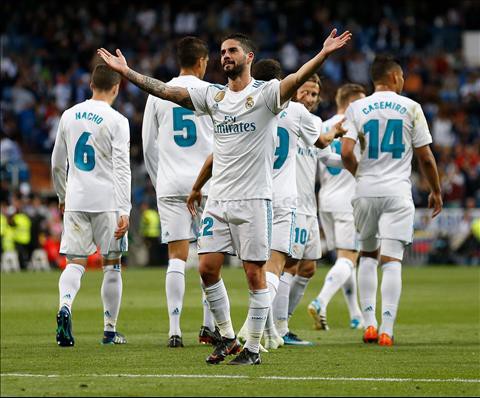  Isco và các đồng đội có chiến thắng dễ dàng trong trận Real Madrid 6-0 Celta Vigo