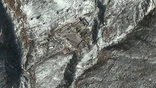  Ảnh vệ tinh cơ sở thử nghiệm hạt nhân Punggye-ri của Triều Tiên. Ảnh: BBC
