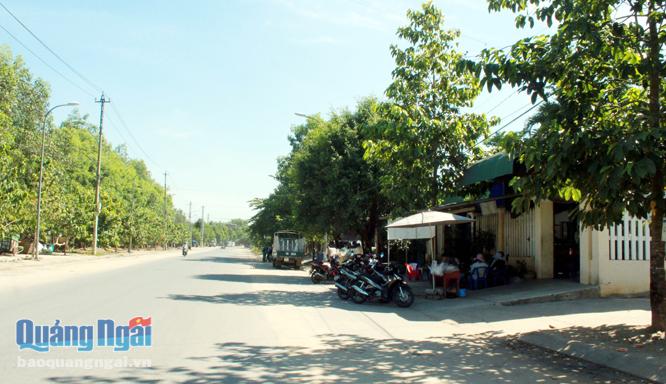 Khu vực nhà dân (bên phải) cách bể xử lý nước thải của Trạm Xử lý nước thải KCN Quảng Phú chừng 20m, nên chịu ảnh hưởng nặng bởi mùi hôi bốc ra từ trạm.