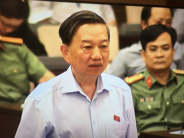 Bộ trưởng Tô Lâm phát biểu tại phiên họp