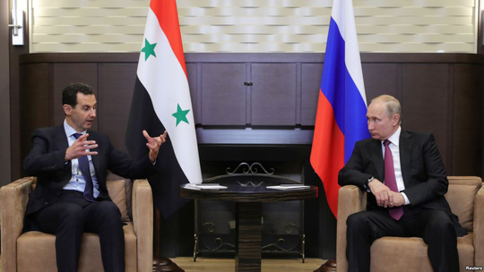 Tổng thống Assad có cuộc thảo luận cùng ông Putin. Ảnh: Reuters