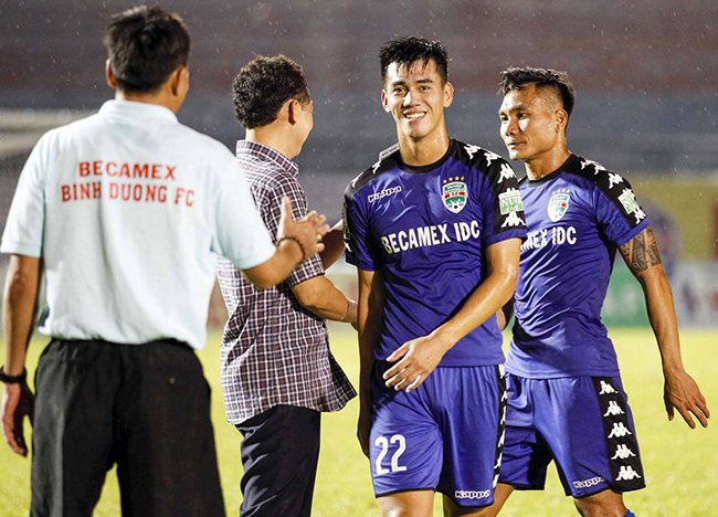 Tiến Linh (22) đang chơi rất hay dù mới ra sân ở V-League trận thứ 3