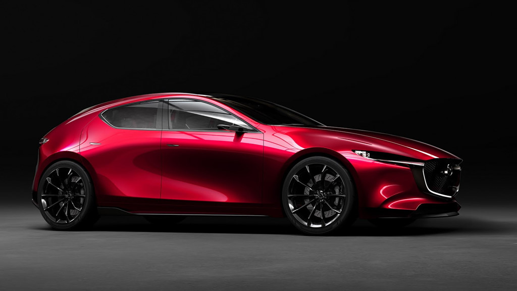 Theo mô hình, thế hệ Mazda 3 mới sẽ có vẻ ngoài thể thao hơn.