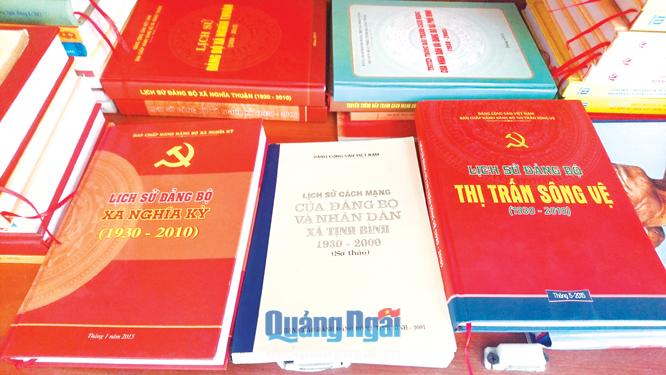  Đến nay, có 50% xã, phường, thị trấn trong toàn tỉnh đã biên soạn và xuất bản lịch sử đảng bộ địa phương.