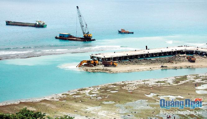 Cầu cảng Bến Đình sẽ hoàn thành đưa vào sử dụng dịp 2.9 năm nay.