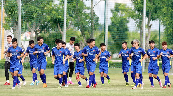  ĐT U23 Việt Nam tập luyện tại Trung tâm huấn luyện của VPF