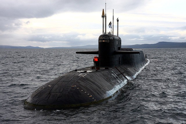  Tàu ngầm hạt nhân thuộc Đề án 667BDRM của Hạm đội Phương Bắc. (Ảnh minh họa: Bộ Quốc phòng Nga)