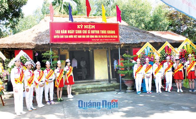 Nhà lưu niệm cụ Huỳnh Thúc Kháng ở thị trấn Chợ Chùa (Nghĩa Hành) cần được đầu tư để phát huy giá trị của một di tích lịch sử.