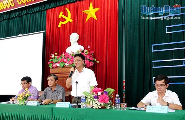 Chủ tịch UBND tỉnh Trần Ngọc Căng phát biểu tại buổi đối thoại
