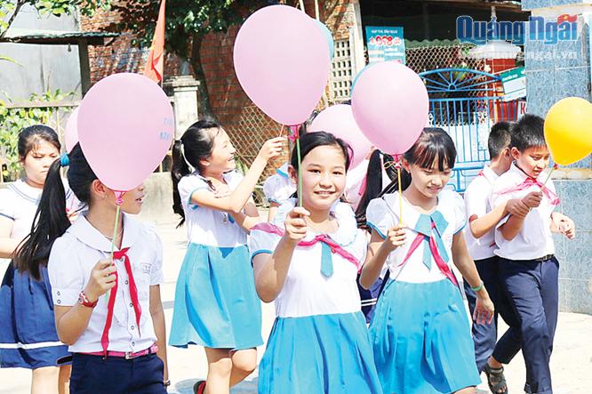 Học sinh Trường Tiểu học số 1 Tịnh Khê (TP.Quảng Ngãi)