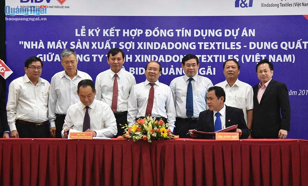 BIDV và Công ty TNHH Xindadong Textiles ký kết tín dụng