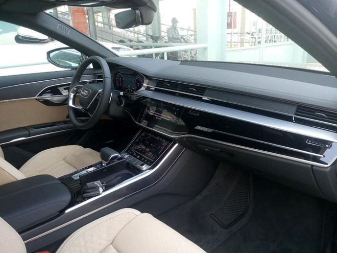 Nội thất cao cấp của Audi A8 2019. Ảnh: Nghĩa Trần.