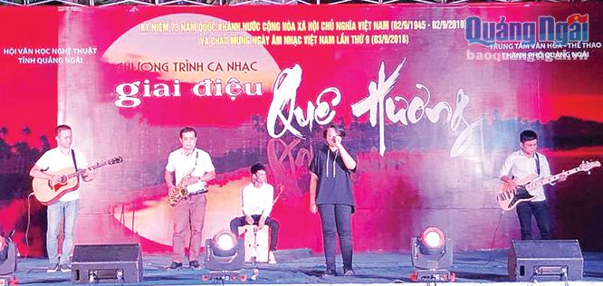 Ngày Âm nhạc Việt Nam năm 2018 tại Quảng Ngãi.