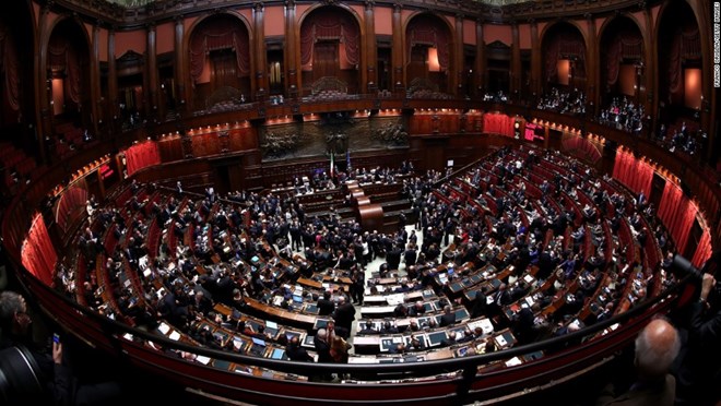  Một phiên họp của Quốc hội Italia. (Nguồn: CNN)