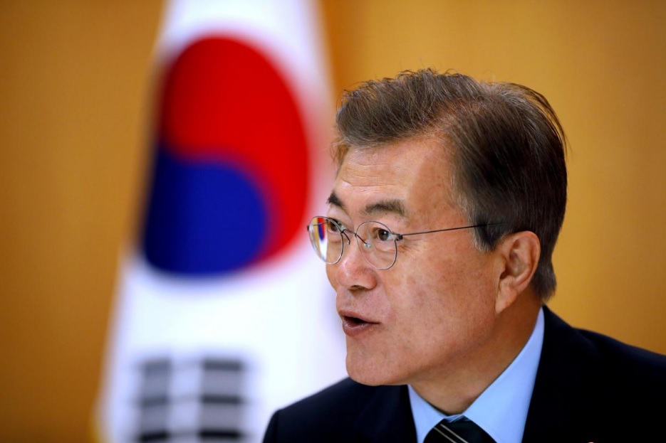 Tổng thống Hàn Quốc Moon Jae-in. Ảnh: Reuters