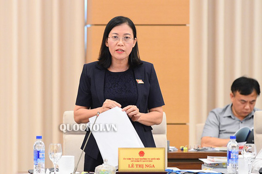Chủ nhiệm Uỷ ban Tư pháp Lê Thị Nga đề nghị QH làm rõ trách nhiệm của các cá nhân, tổ chức để đường cao tốc Đà Nẵng - Quảng Ngãi hư hỏng nhanh