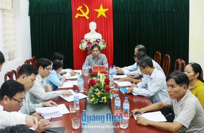 Chánh Thanh tra tỉnh Lữ Ngọc Bình chủ trì buổi tiếp công dân tháng 10.2018.