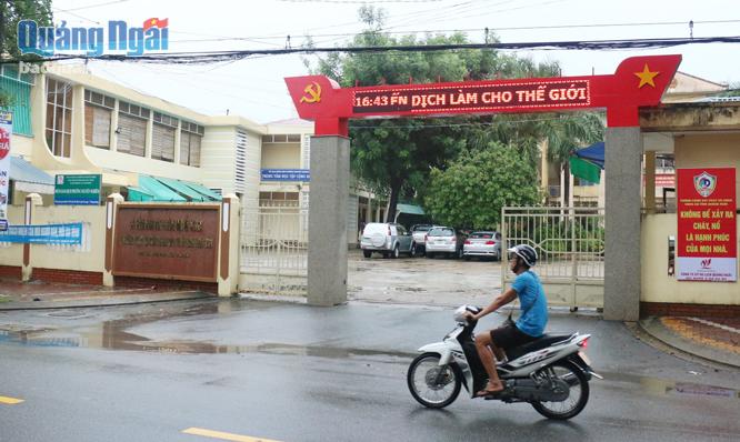 UBND phường Nguyễn Nghiêm (TP.Quảng Ngãi), nơi có nhiều sai phạm trong thực hiện cơ chế một cửa.