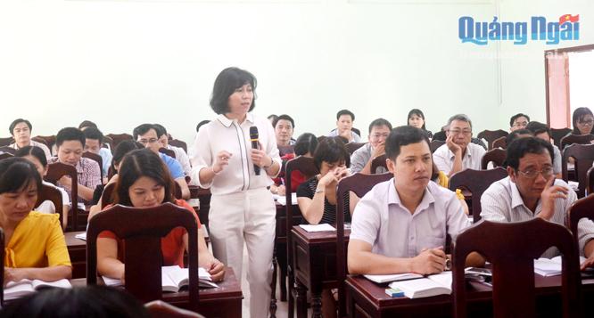 Học viên tham gia khóa học lý luận trung cấp chính trị tại Trường Chính trị tỉnh.