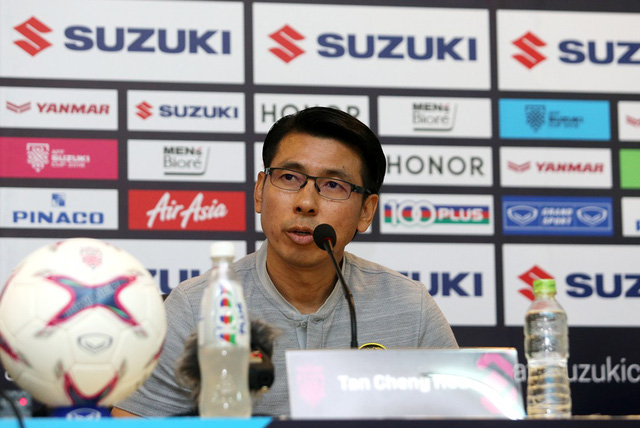  HLV trưởng đội tuyển Malaysia Tan Cheng Hoe thừa nhận chuyến làm khách trên sân Mỹ Đình tối 16/11 rất khó khăn - Ảnh: Gia Hưng