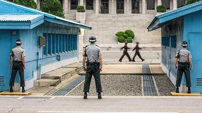 Khu phi quân sự DMZ là giới tuyến phân cách Triều Tiên và Hàn Quốc. (Ảnh: Yonhap)