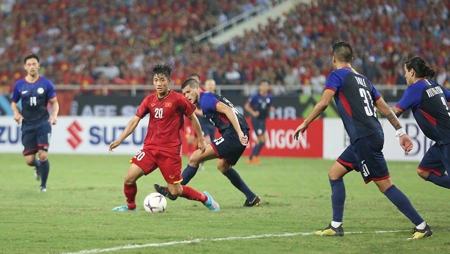 Quang Hải ghi bàn góp phần đem về chiến thắng cho tuyển Việt Nam trước Philippines.