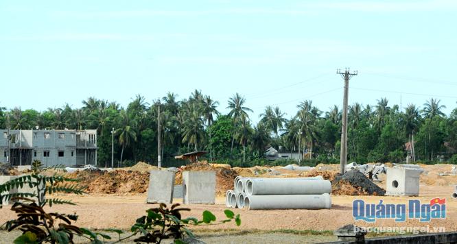 Khu dân cư Phú An Khang, xã Nghĩa Phú đang được triển khai xây dựng.