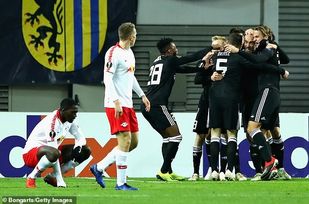  RB Leipzig bị loại khi để gỡ hòa những phút cuối. (Nguồn: Getty Images)