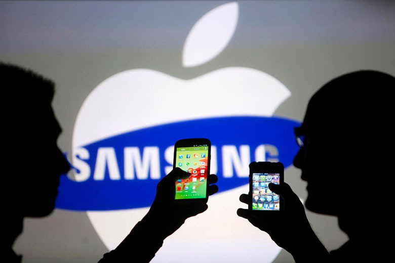 Cuộc chiến giữa Apple và Samsung từng khiến báo chí tốn nhiều giấy mực trong quá khứ.