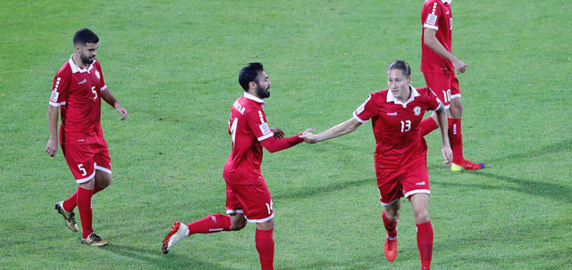 Dù thắng Triều Tiên 4-1 để san bằng hiệu số với Việt Nam nhưng Lebanon vẫn bị loại vì thẻ phạt nhiều hơn - Ảnh: AFC