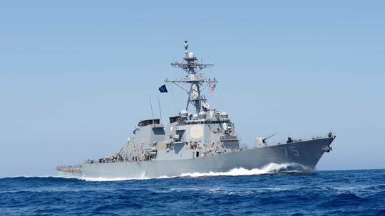  Tàu khu trục USS Donald Cook của Mỹ. Ảnh: Reuters