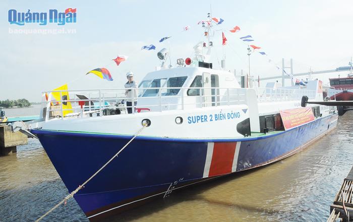 Tàu Super 2 Biển Đông do Nhà máy đóng tàu Z189 thi công đã góp phần hiện đại hóa đội tàu thủy vận chuyển hành khách trên tuyến đường thủy Sa Kỳ-Lý Sơn.