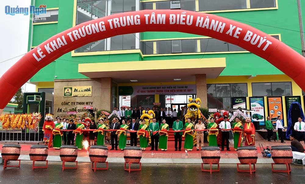Mai Linh Quảng Ngãi chính thức đưa Trung tâm điều hành xe buýt vào hoạt động
